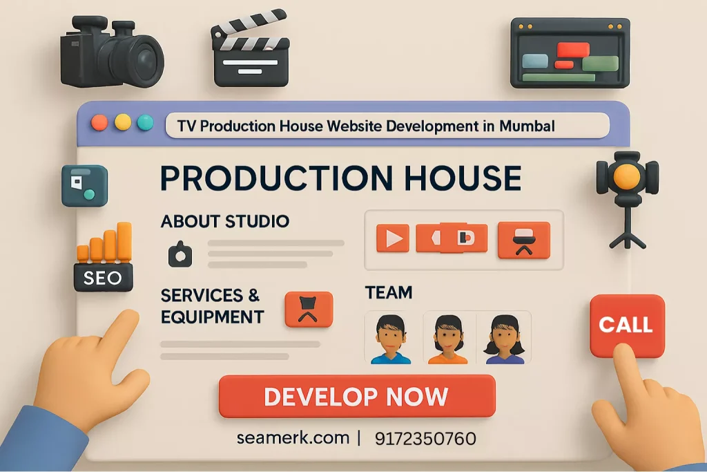 TV Production House Website Development In Mumbai