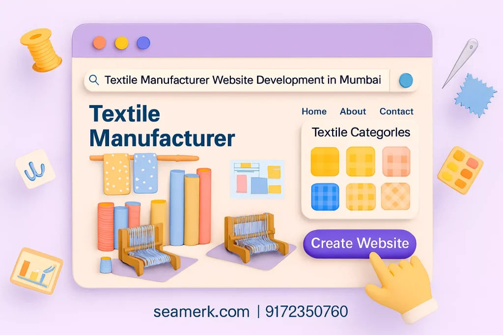 Textile Manufacturer Website Development In Mumbai