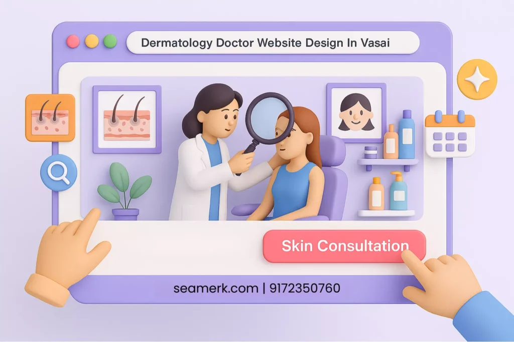 Dermatology Doctor Website Design In Vasai