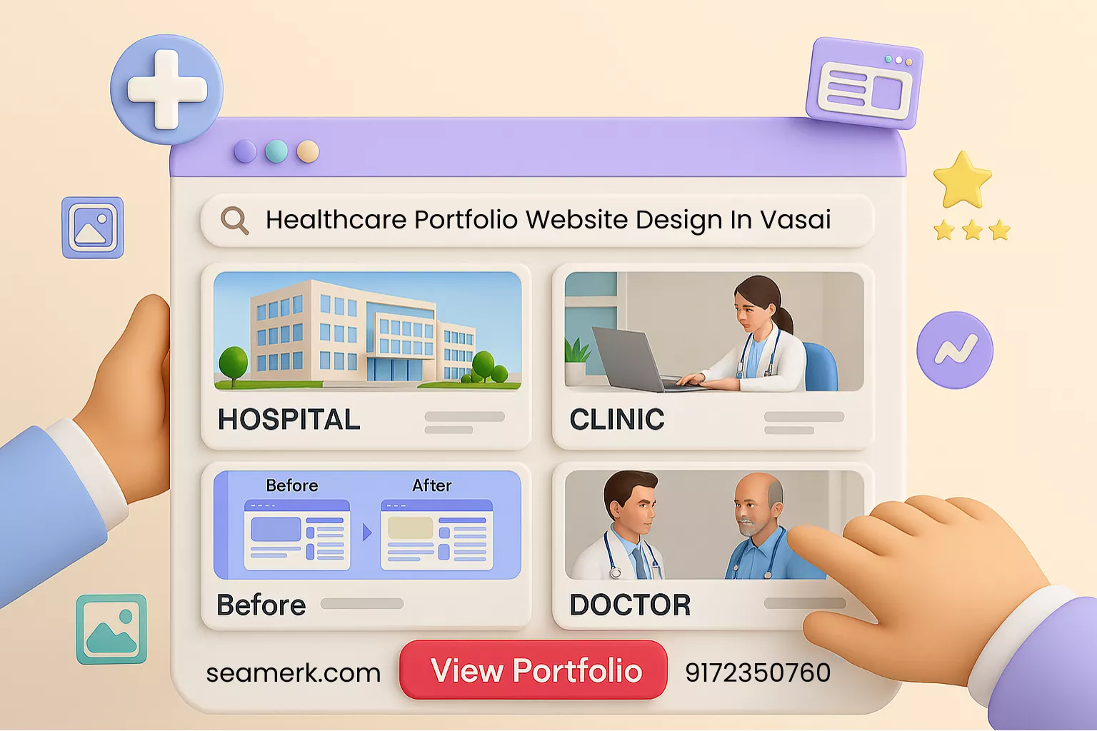 Healthcare Portfolio Website Design In Vasai