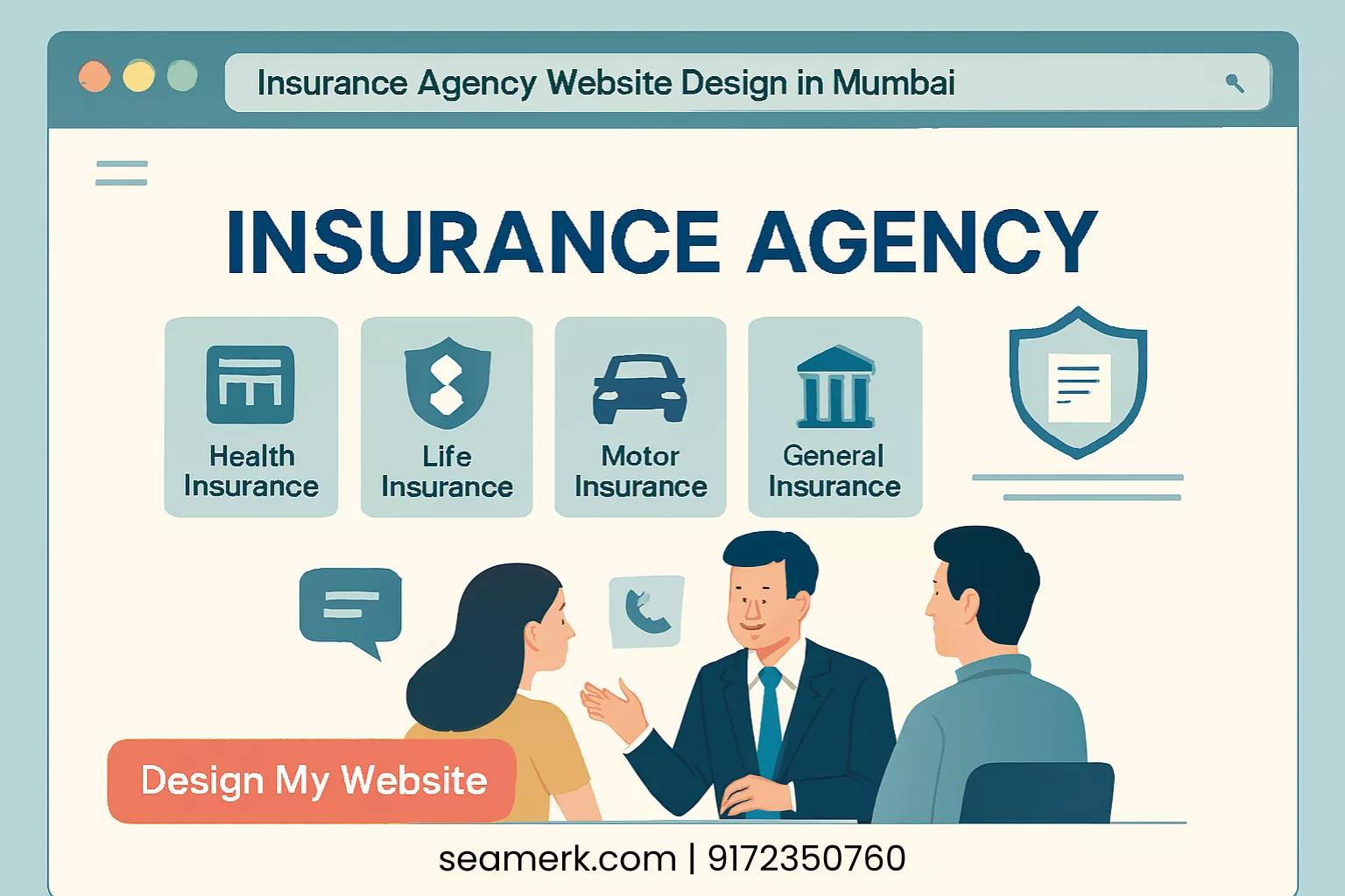 Insurance Agency Website Design In Mumbai