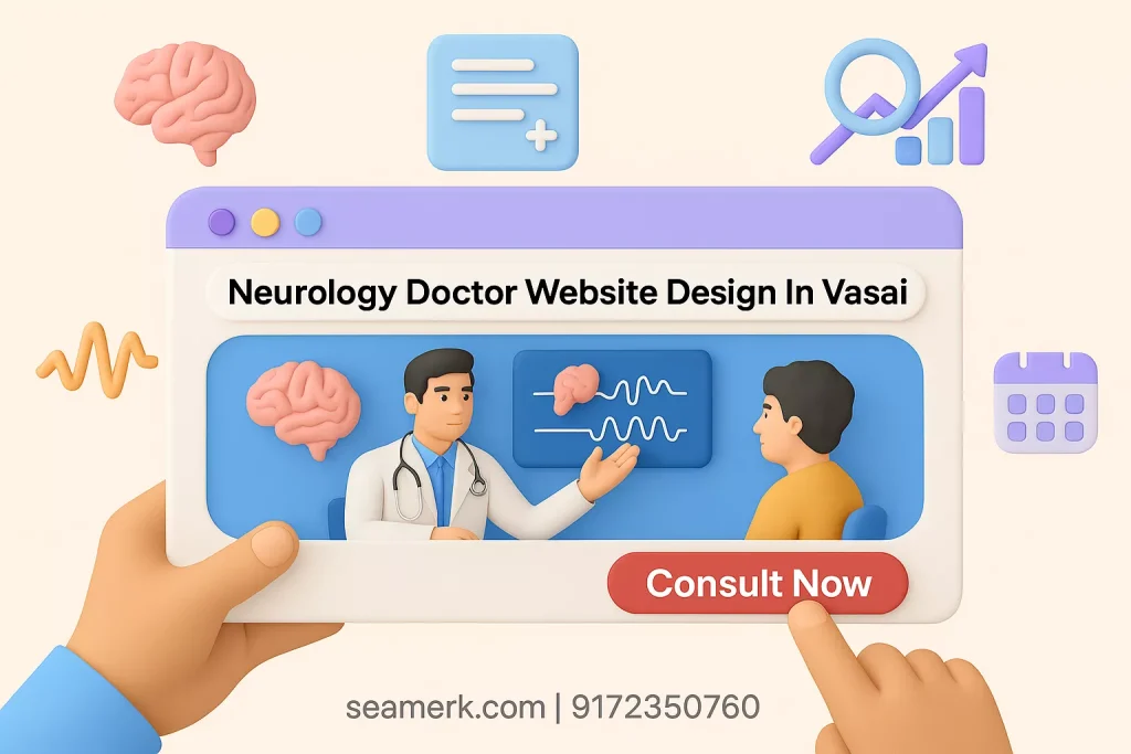 Neurology Doctor Website Design In Vasai