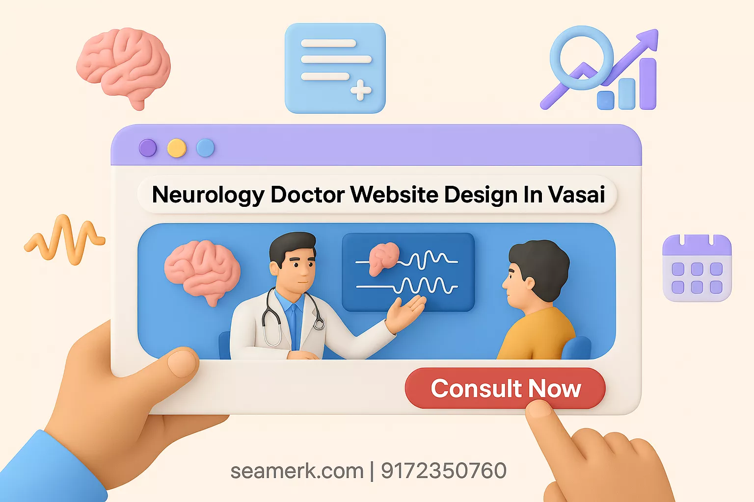 Neurology Doctor Website Design In Vasai