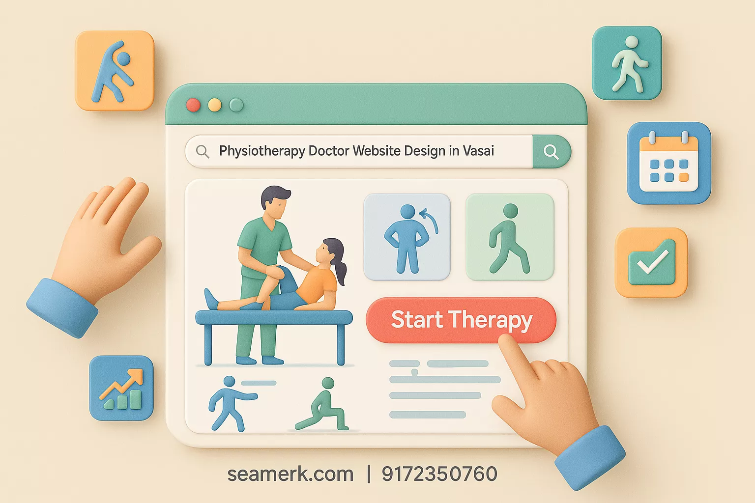 Physiotherapy Doctor Website Design In Vasai