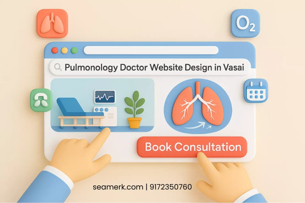 Pulmonology Doctor Website Design In Vasai