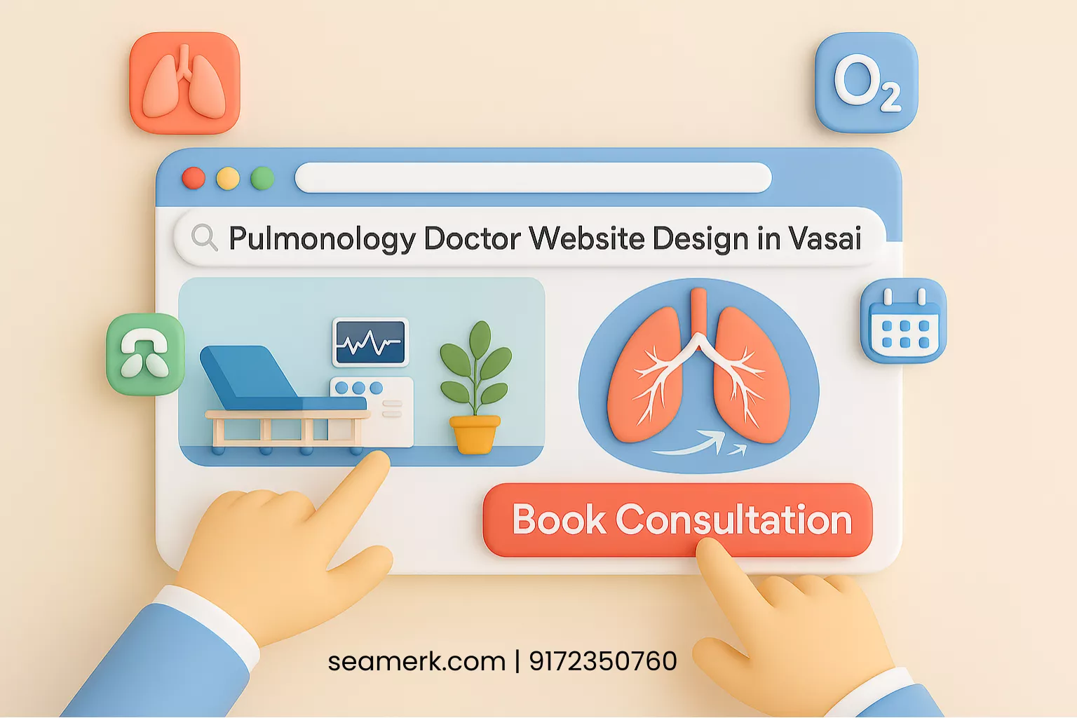 Pulmonology Doctor Website Design In Vasai