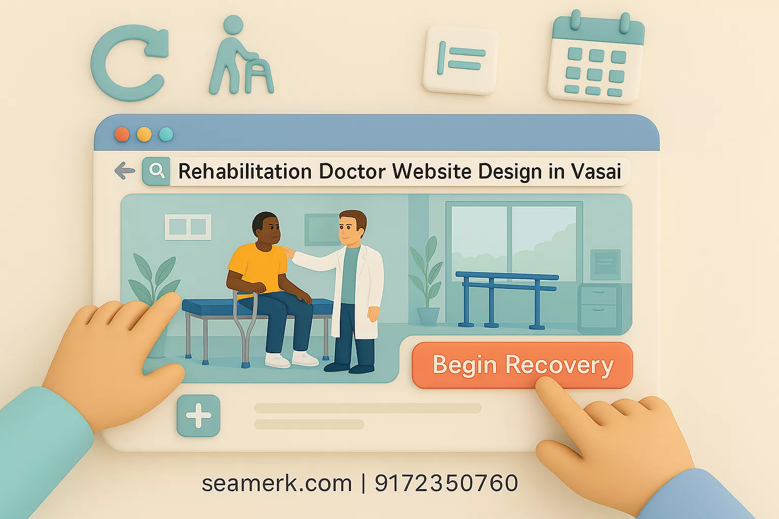 Rehabilitation Doctor Website Design In Vasai