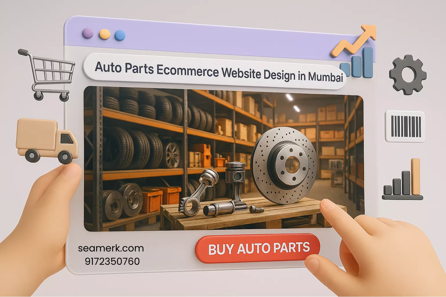 Auto Parts Ecommerce Website Design In Mumbai